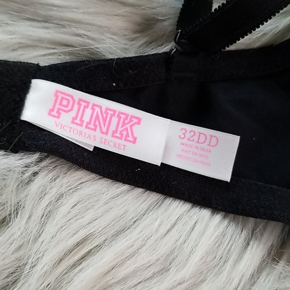 Pink VS Black Convertible Push Up Bra 32DD - Picture 3 of 3
